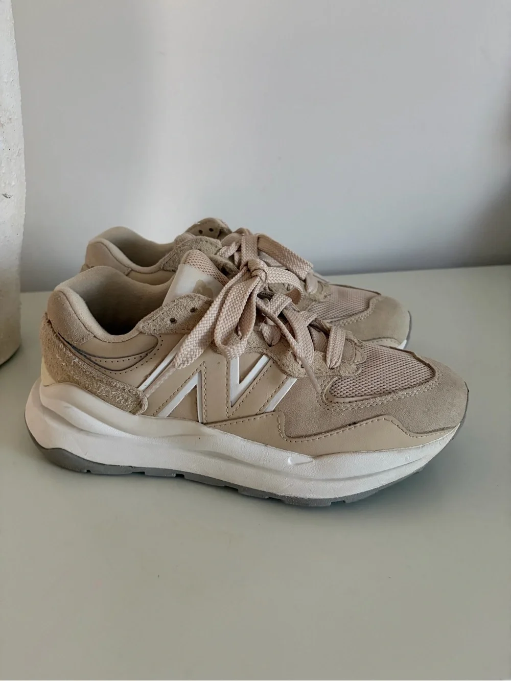 New Balance women’s 57/40 Neutral Beige/Taupe Sneakers size 6.5